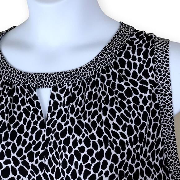 Michael Kors Animal Print Keyhole Midi Dress 2X - Picture 8 of 10